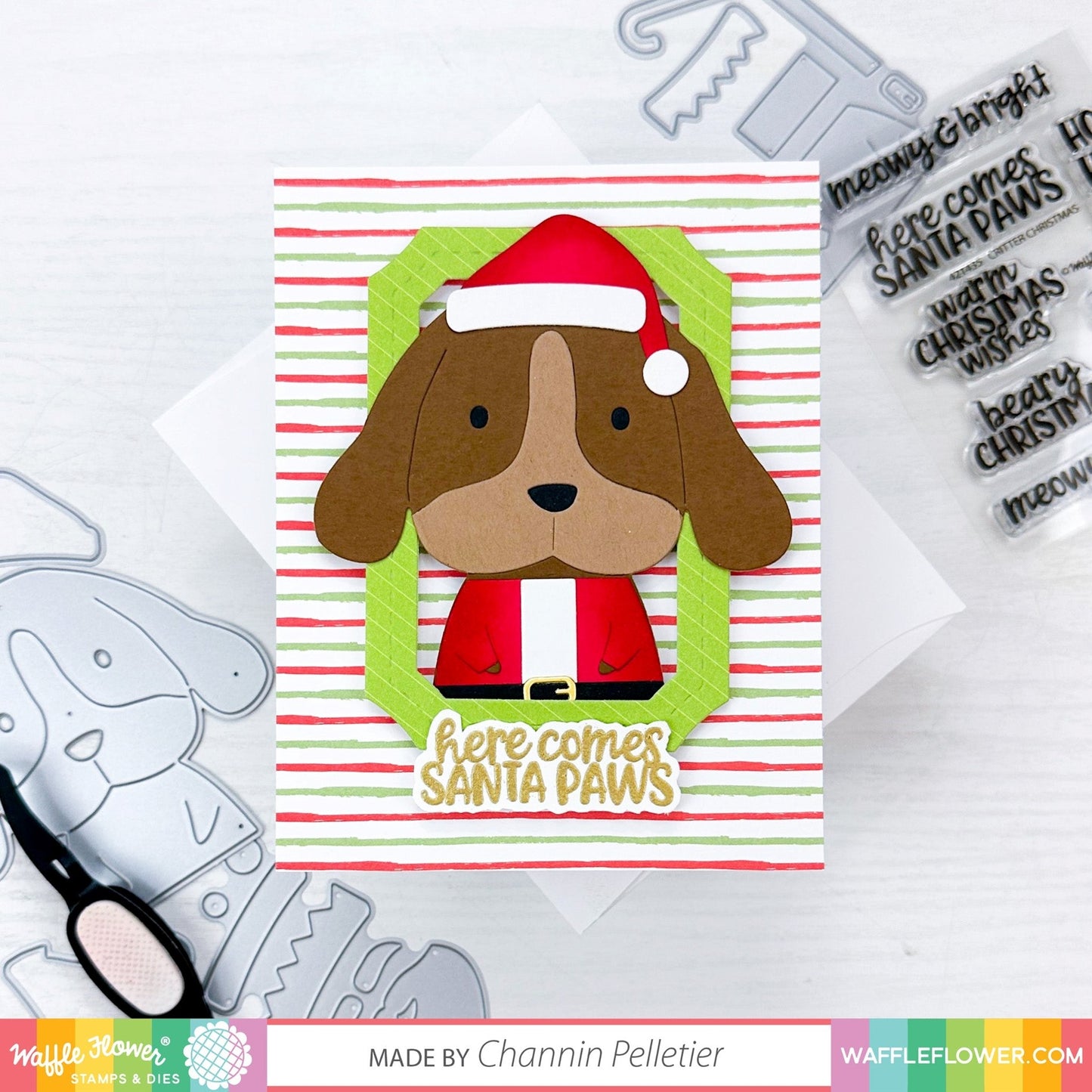 Waffle Flower Critter Christmas Stamp Set