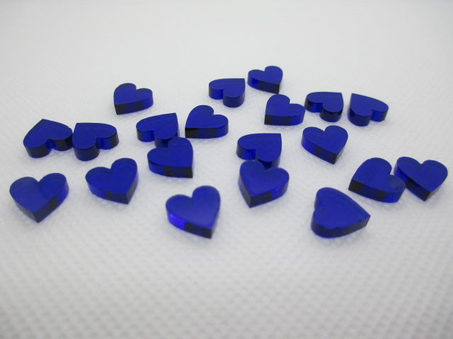Corbett Creations Hearts – Design 1 Dark Blue Translucent