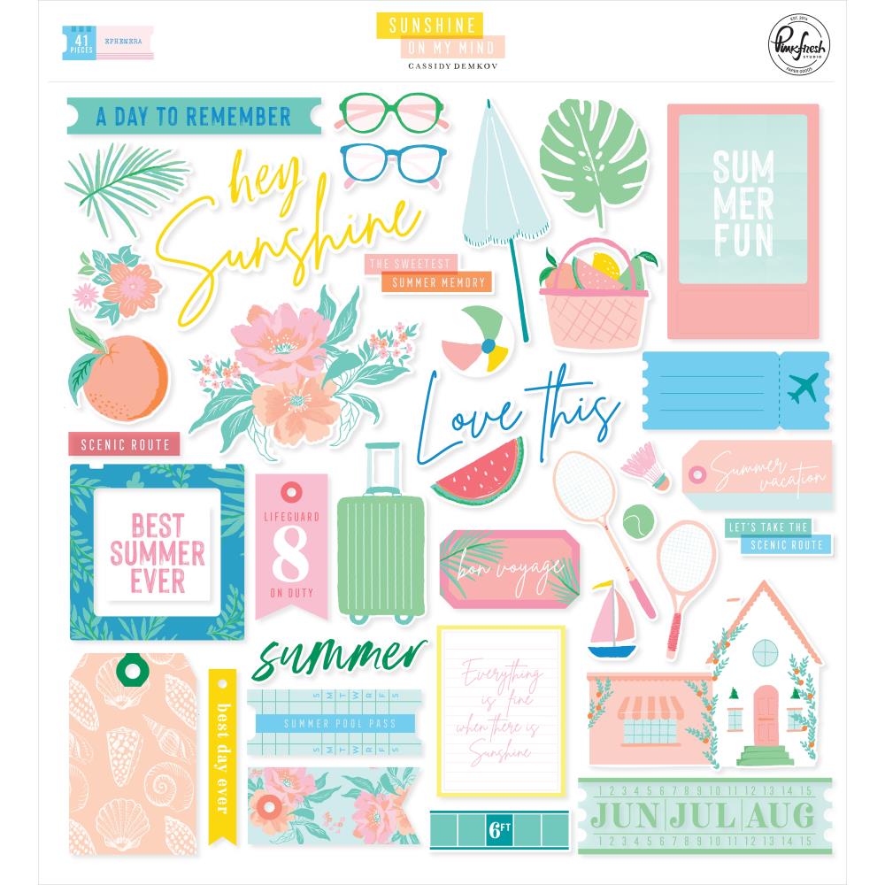 Pinkfresh Studio Sunshine on My Mind Cardstock Die-Cuts