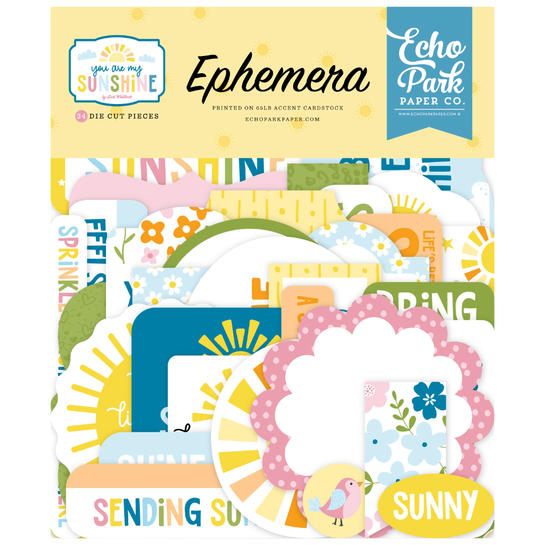 Echo Park You Are My Sunshine Cardstock Ephemera