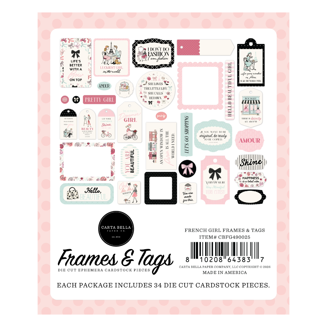 French Girl - Frames & Tags