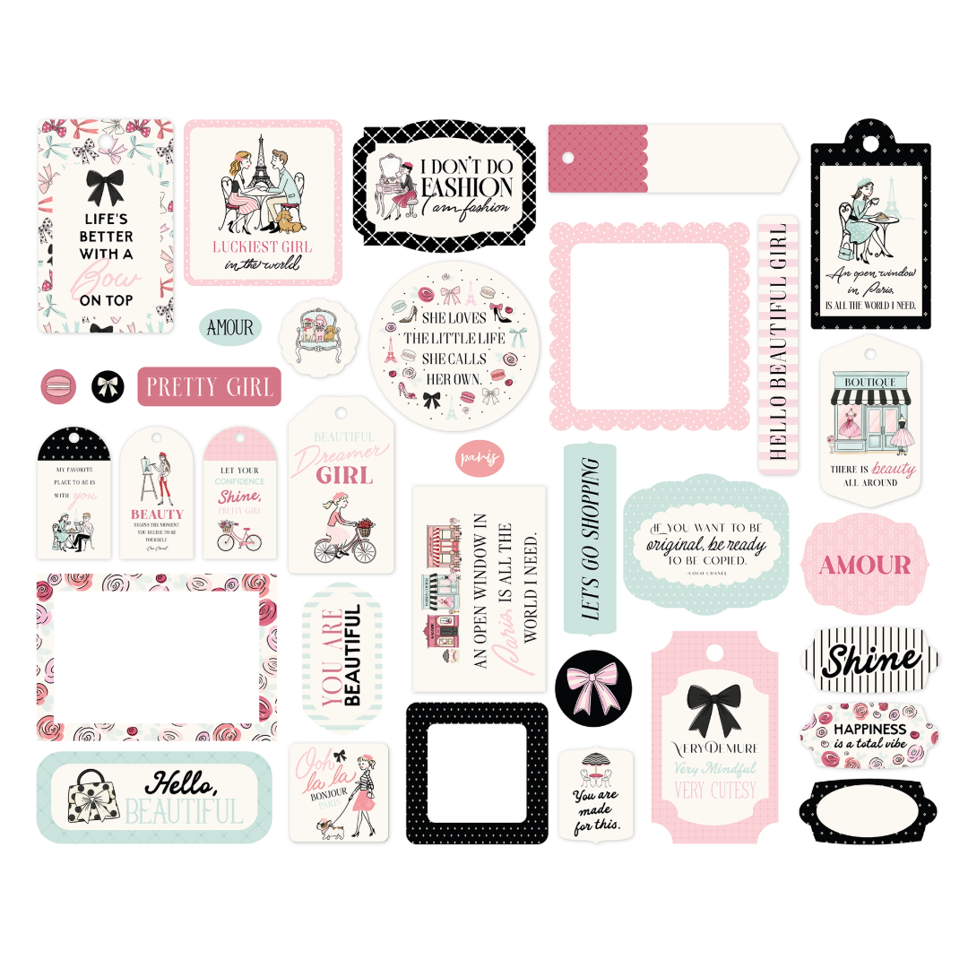 French Girl - Frames & Tags