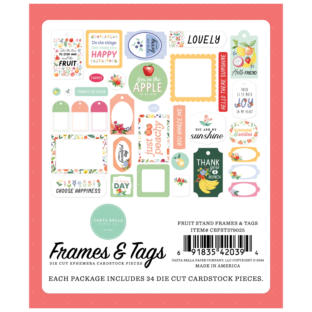 Carta Bella Fruit Stand Ephemera-Icons