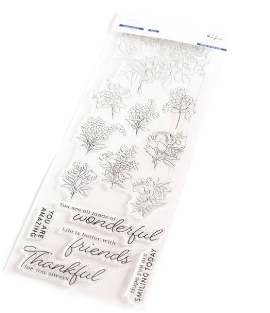 Pinkfresh Studio Garden Bouquet stamp & die bundle