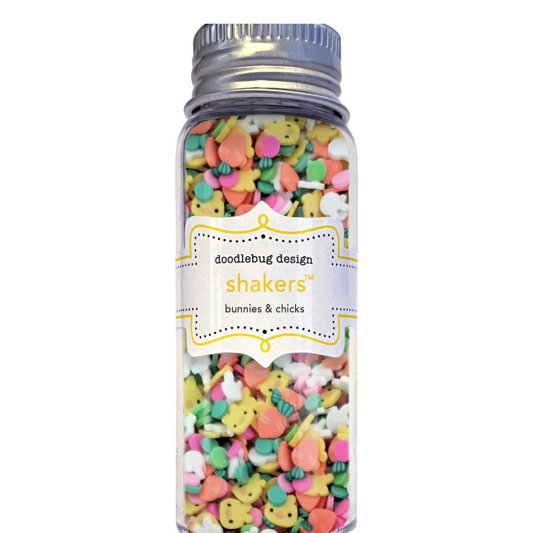 Doodlebug Shakers-Bunnies & Chicks