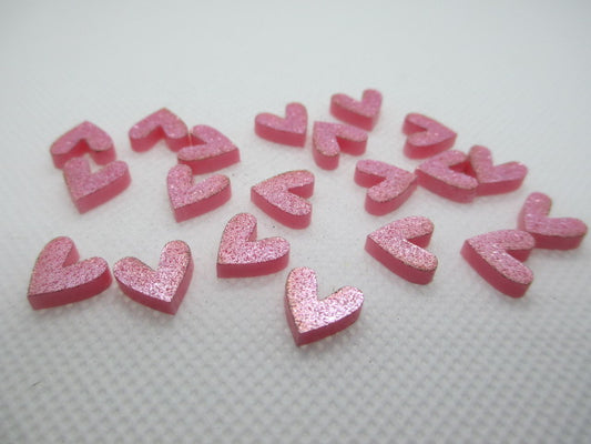 Corbett Creations Hearts – Design 2 Pink Glitter