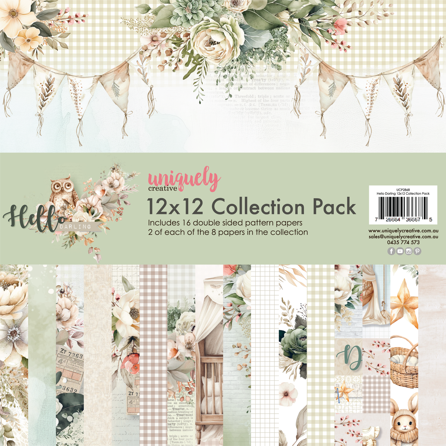 Uniquely Creative Hello Darling -  12 x 12 Collection Pack