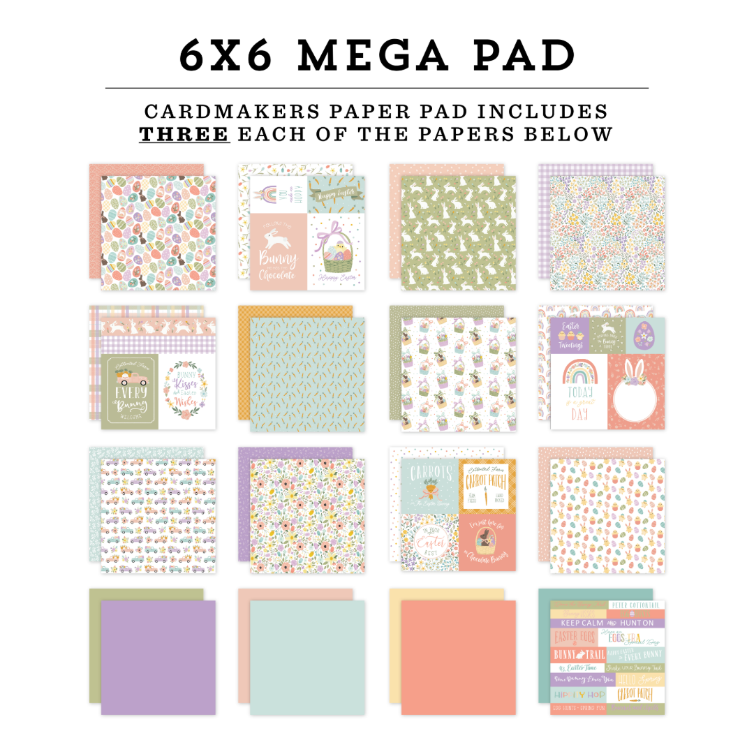 It's Easter Time Double-Sided Mega Paper Pad 6X6