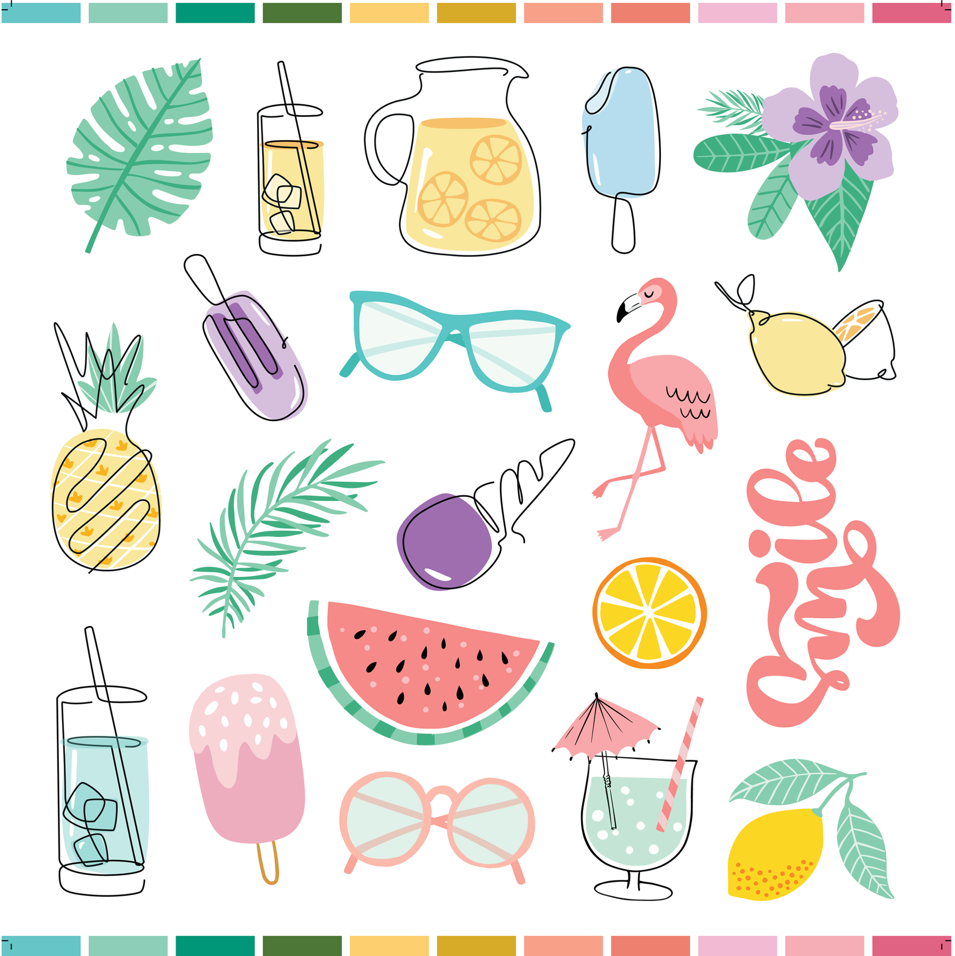 Freckled Fawn June 2023 - Ephemera Summertime Diecuts