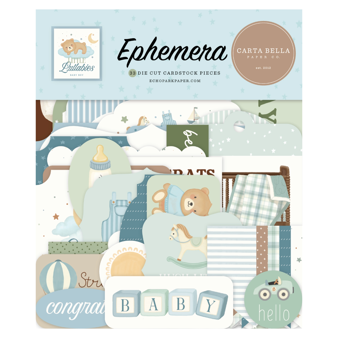 Little Lullabies Baby Boy Ephemera