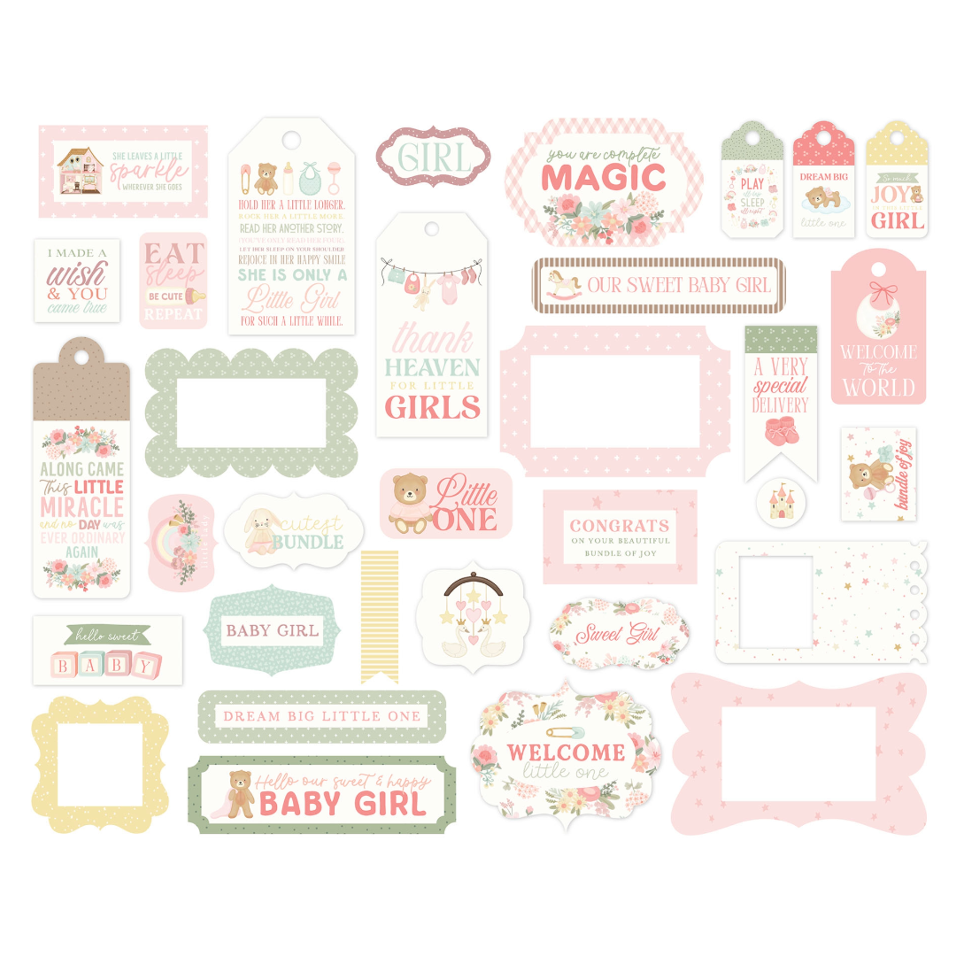 Little Lullabies Baby Girl Frames & Tags