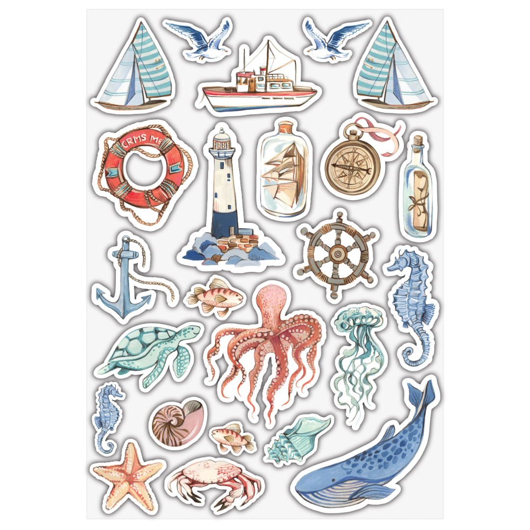 Craft Consortium Ocean Tale Puffy Sticker