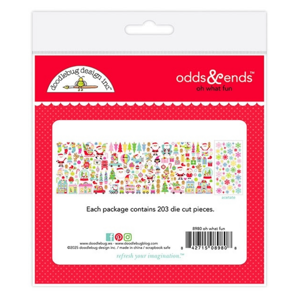 Doodlebug Oh What Fun Odds & Ends Die-Cuts