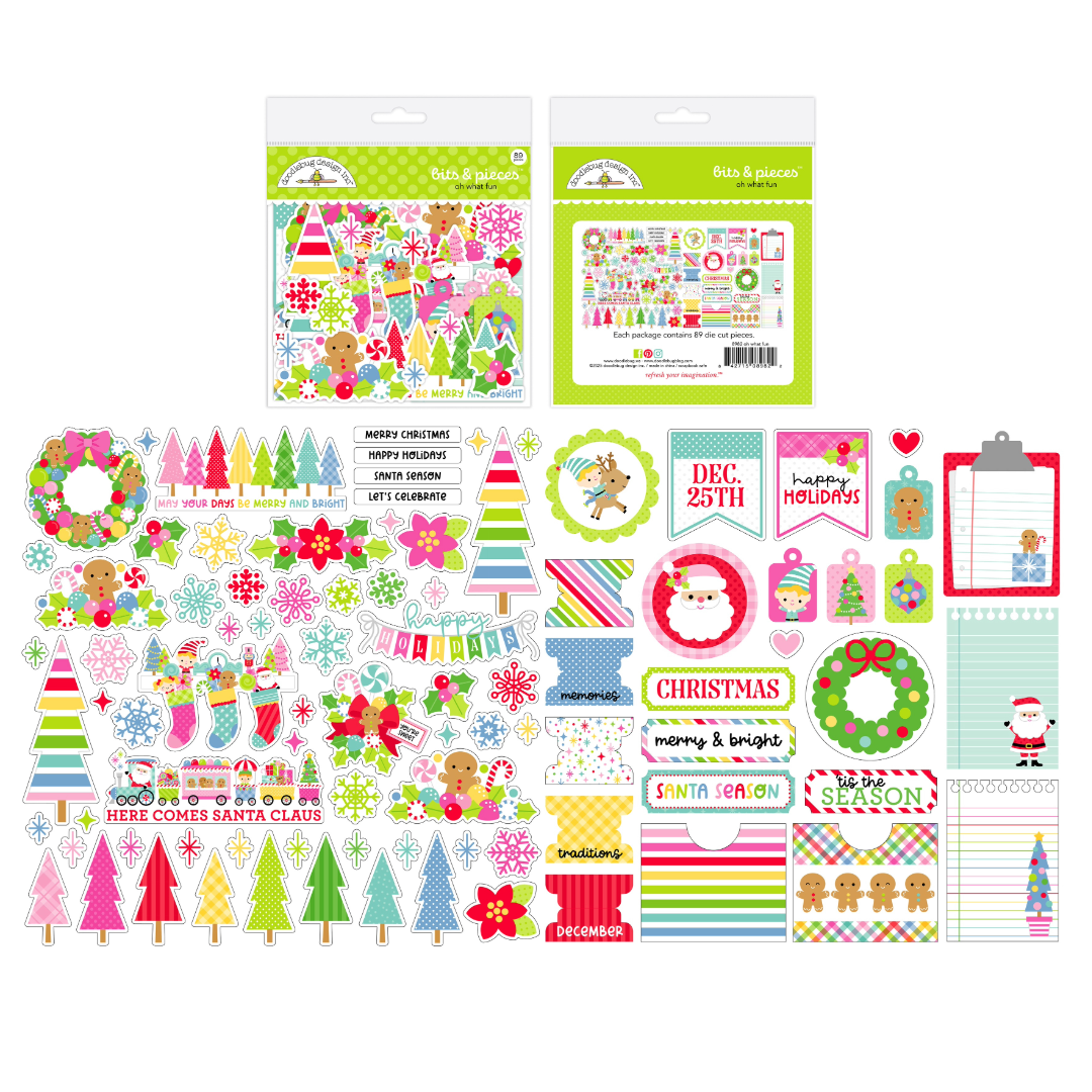 Doodlebug Oh What Fun Die Cuts -Bits & Pieces