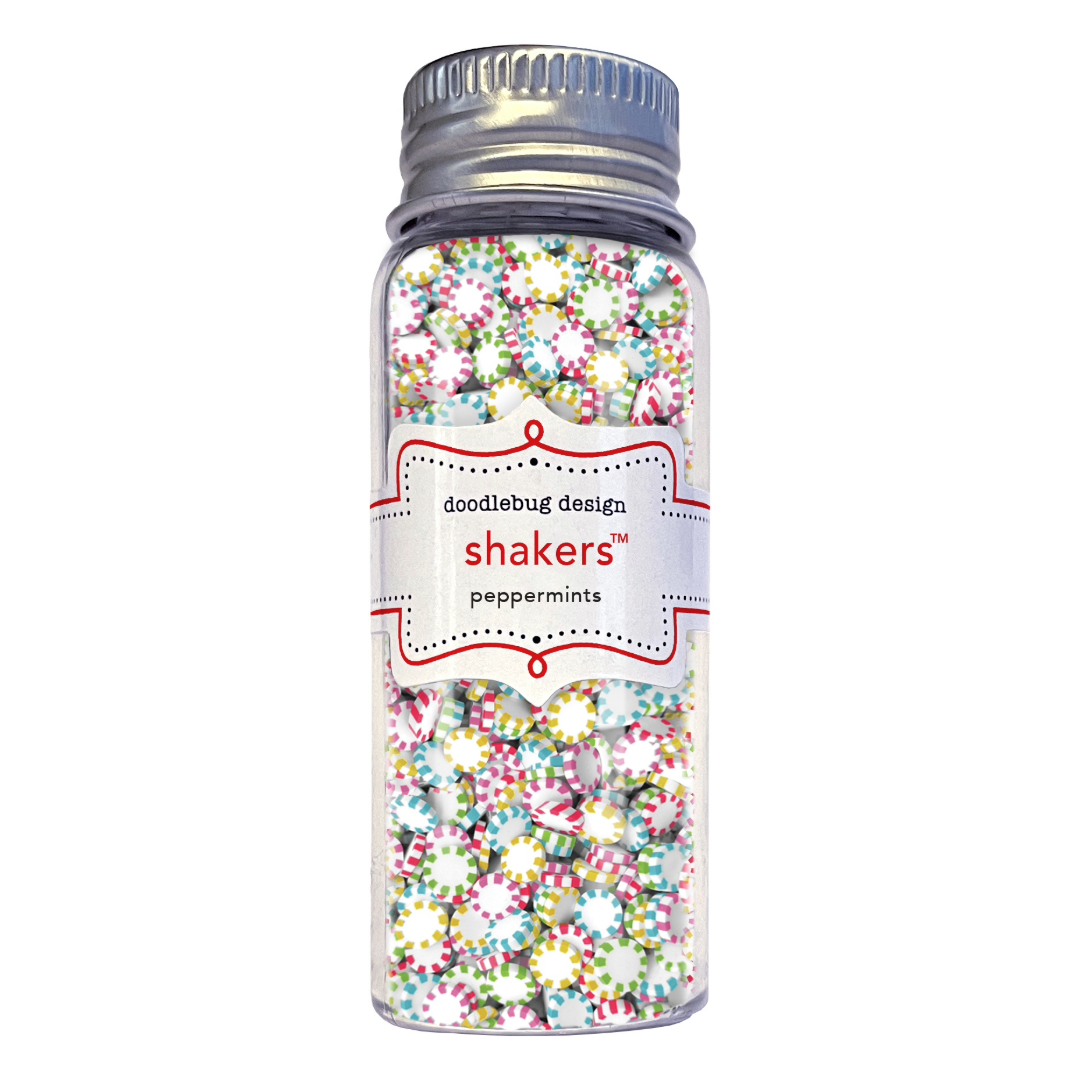 Doodlebug Oh What Fun Shakers -Peppermints