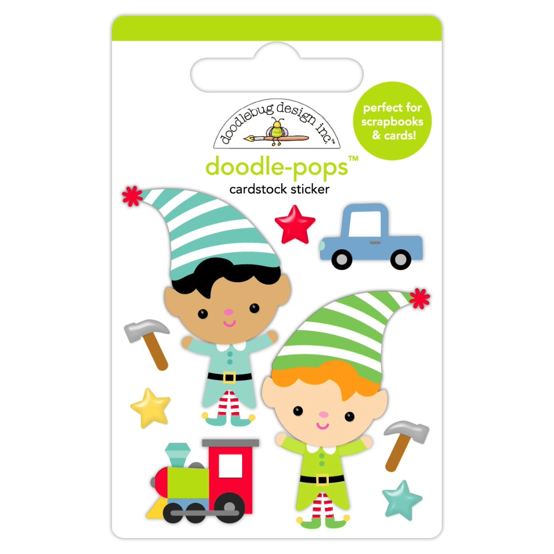 Doodlebug Oh What Fun Doodle-Pops - Santa'a Elves