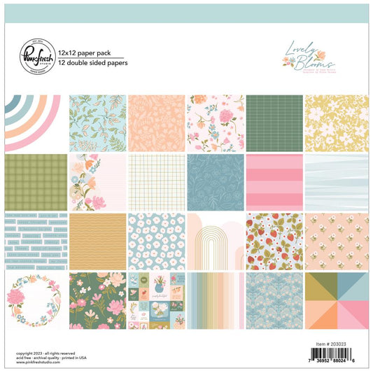 Pinkfresh Studio Lovely Blooms Double-Sided Paper Pack
