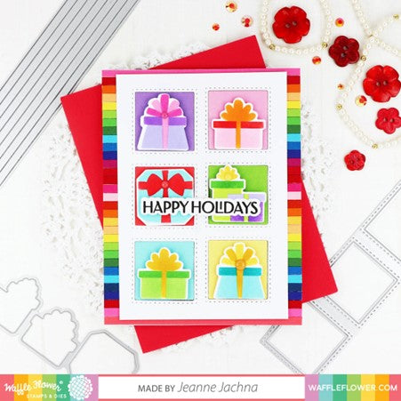 Waffle Flower Multiple Presents Die-n-stencil