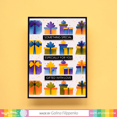 Waffle Flower Multiple Presents Die-n-stencil