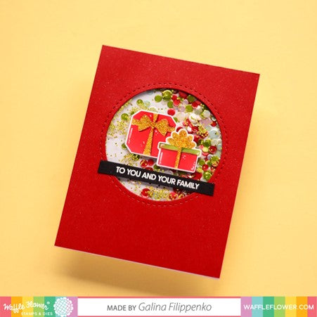 Waffle Flower Multiple Presents Die-n-stencil