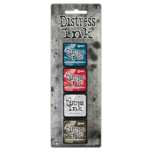 Tim Holtz Distress Mini Ink Pads 4/Pkg- Kit 18