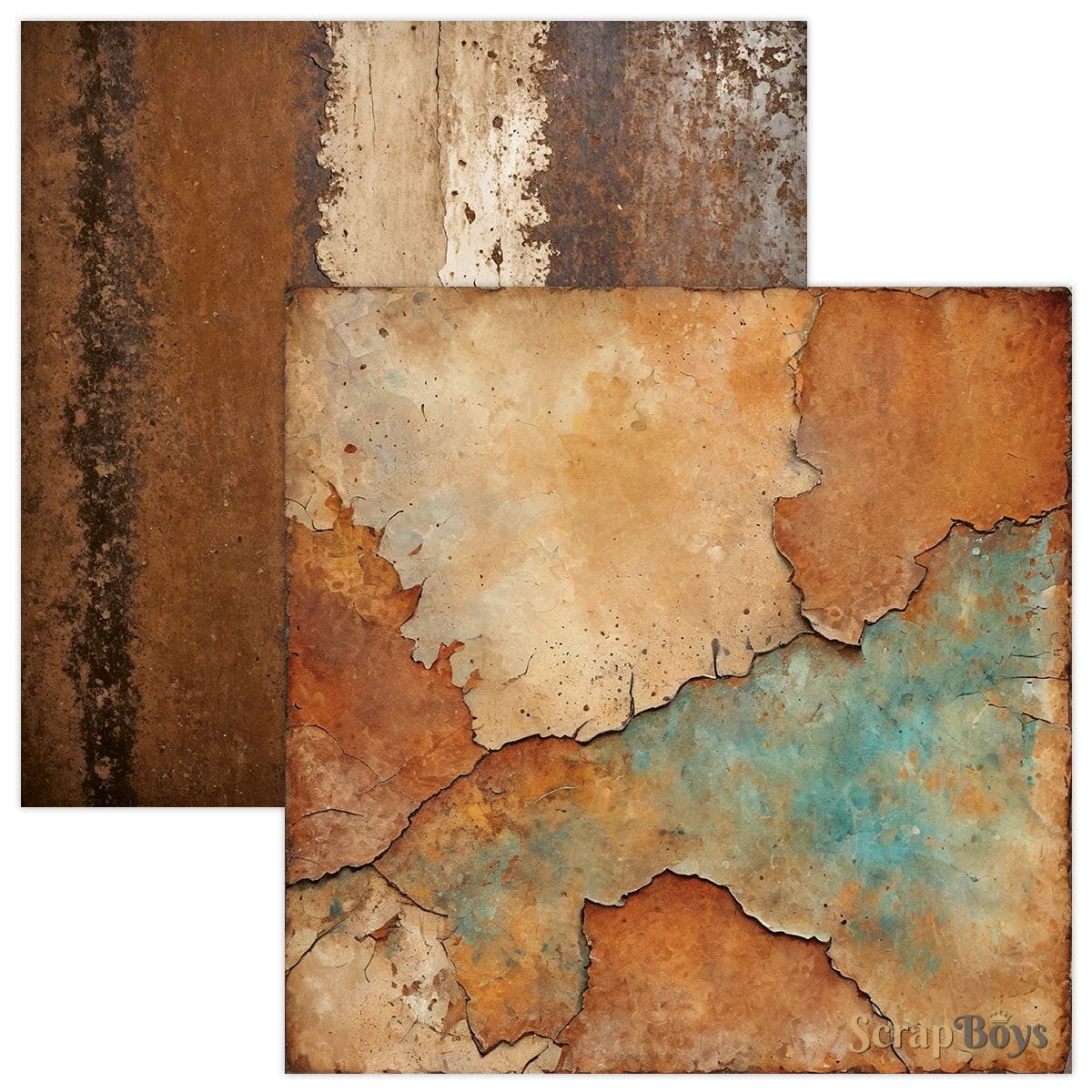 Scrapboys Rusty Pack - 12"x12" Paper Pack