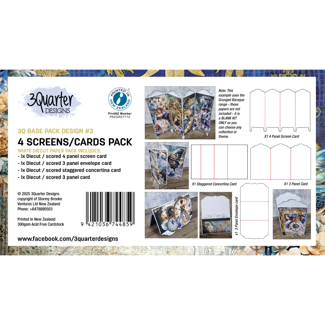 3Quarter Designs Screens/Cards Kit