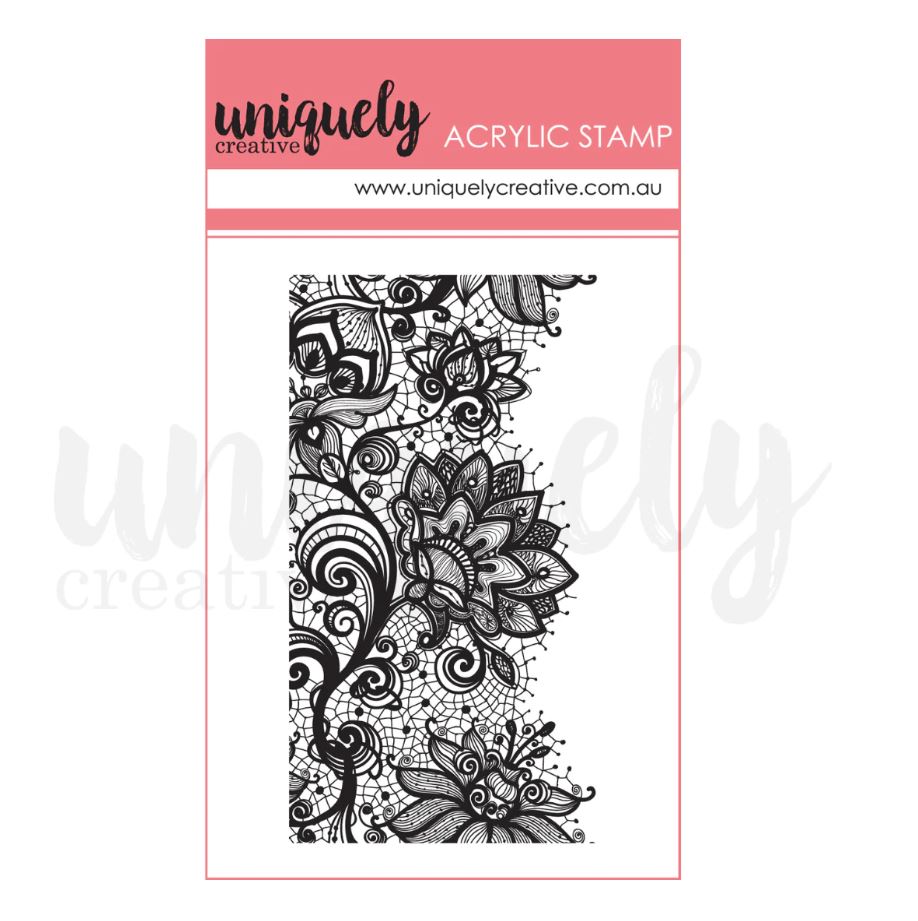 Uniquely Creative Flowering Utopia Floral Doily Mini Mark Making Stamp
