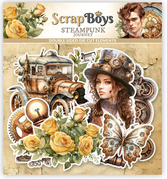 Scrapboys Steampunk Journey - Die Cut Pack (Double Sided)