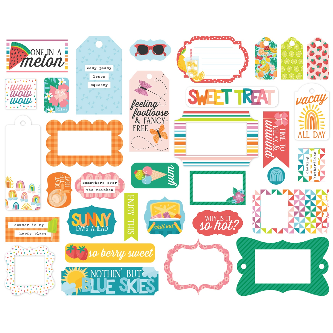 Echo Park Sunny Days Ahead Cardstock Ephemera-Icons