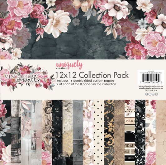 Uniquely Creative Vintage Walls -  12 x 12 Collection Pack