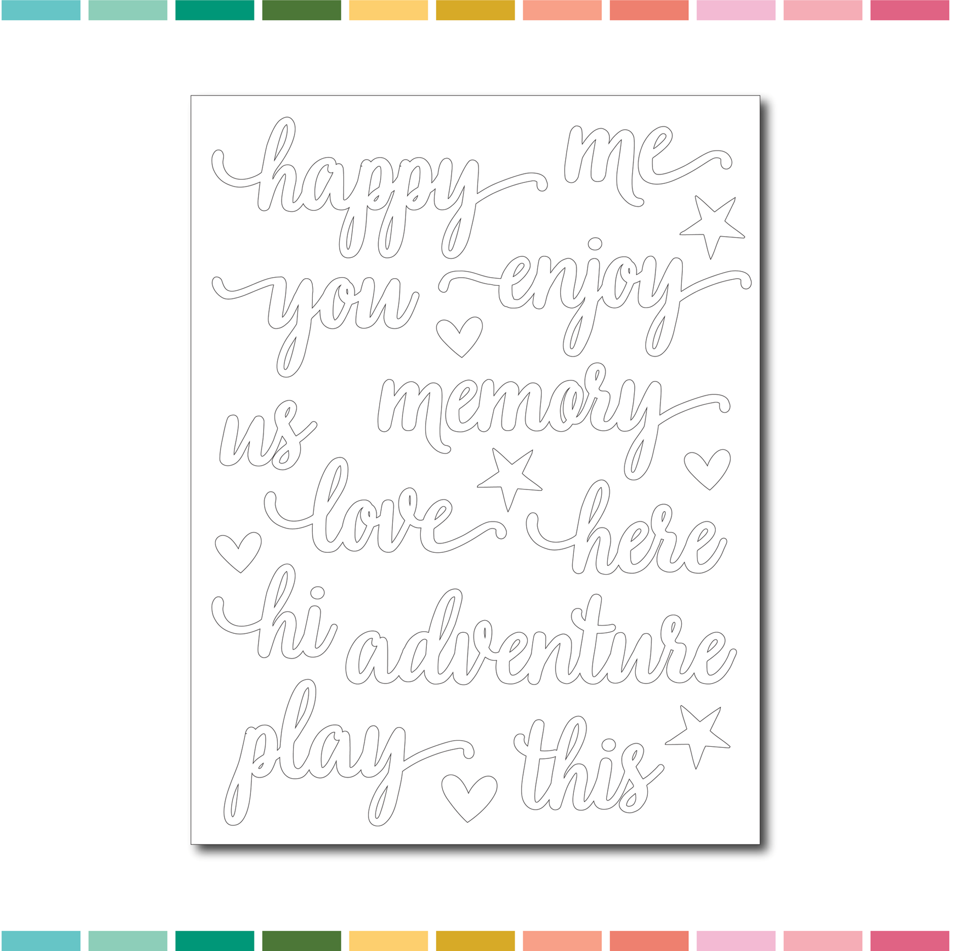 Freckled Fawn June 2023 - Puffy White Words