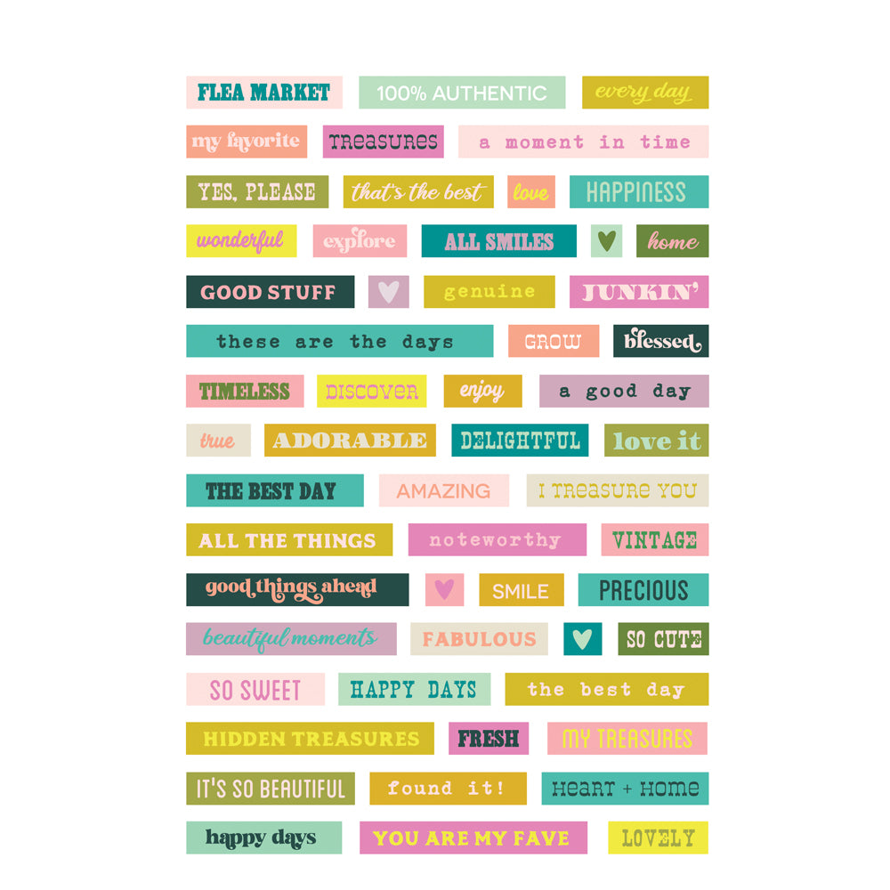 Simple Stories Flea Market - Sticker Book