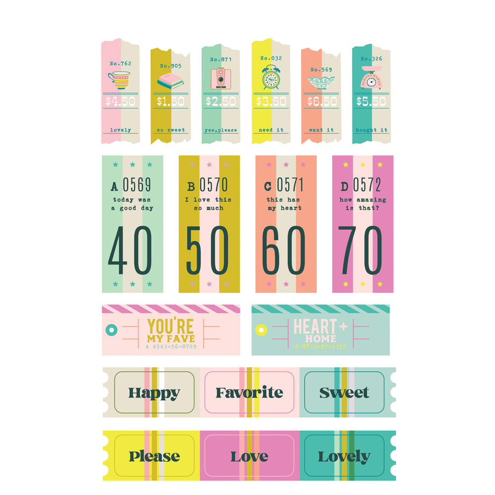 Simple Stories Flea Market - Sticker Book