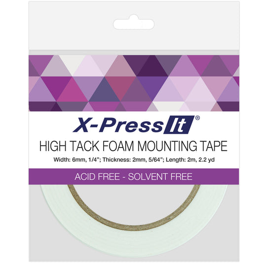X-Press It High Tack Foam Mounting Tape-6mm x 2mm