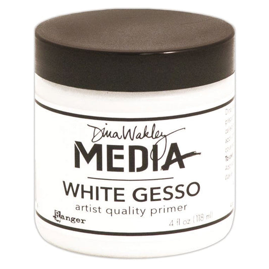 Dina Wakley Media Gesso 4oz Jar-White