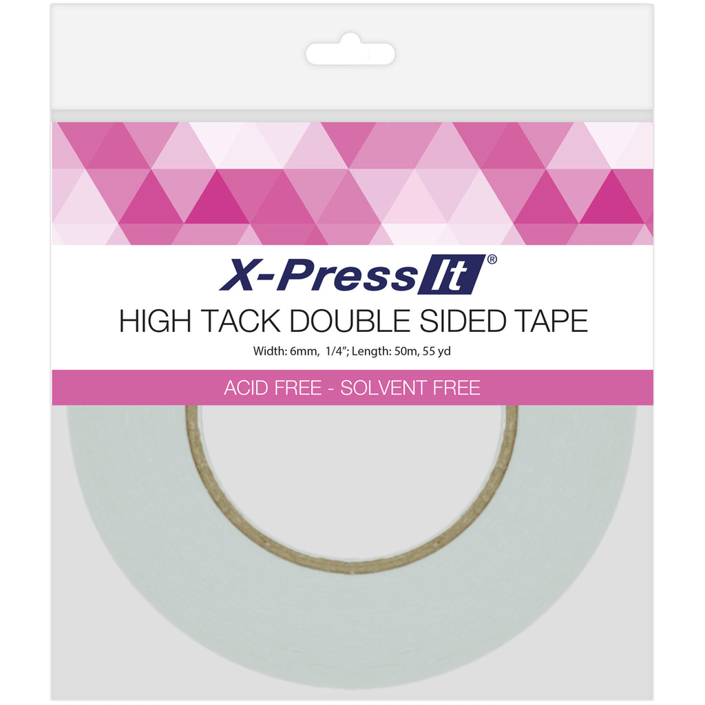 X-Press It Double-Sided High Tack Tape - 6mm (1/4 Inch) Wide