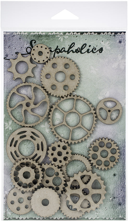 Scrapaholics Laser Cut Chipboard 1.8mm Thick-Cogs