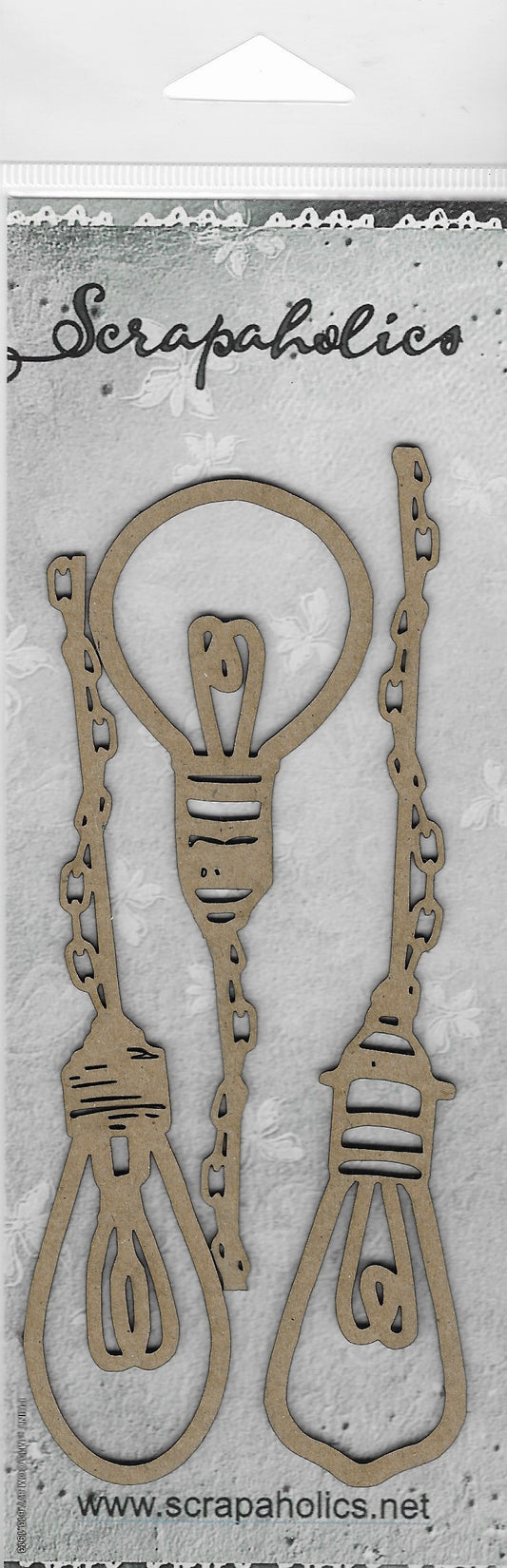 Scrapaholics Laser Cut Chipboard 1.8mm Thick-Industrial Light Bulbs