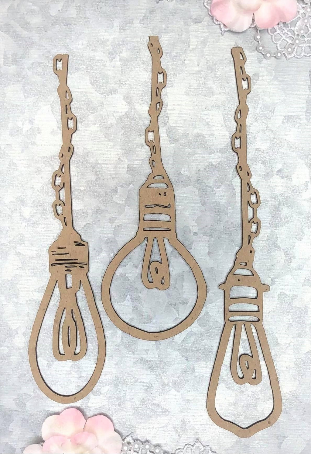 Laser Cut Chipboard 1.8mm Thick-Industrial Light Bulbs