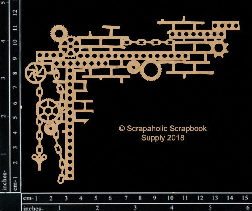 Scrapaholics Laser Cut Chipboard 1.8mm Thick-Junkyard Corner