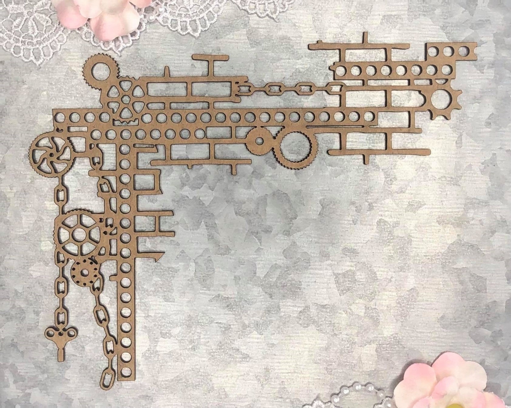 Scrapaholics Laser Cut Chipboard 1.8mm Thick-Junkyard Corner