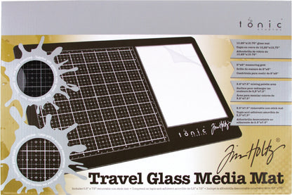 Tim Holtz Travel Glass Media Mat 10.25"X15.5"