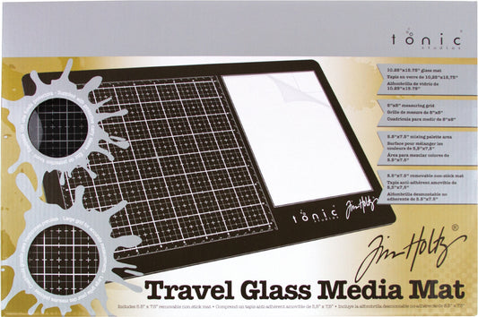 Tim Holtz Travel Glass Media Mat 10.25"X15.5"