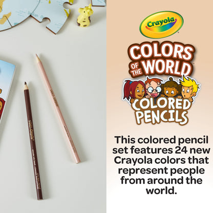 Crayola Colors Of The World Color Pencils 24/Pkg