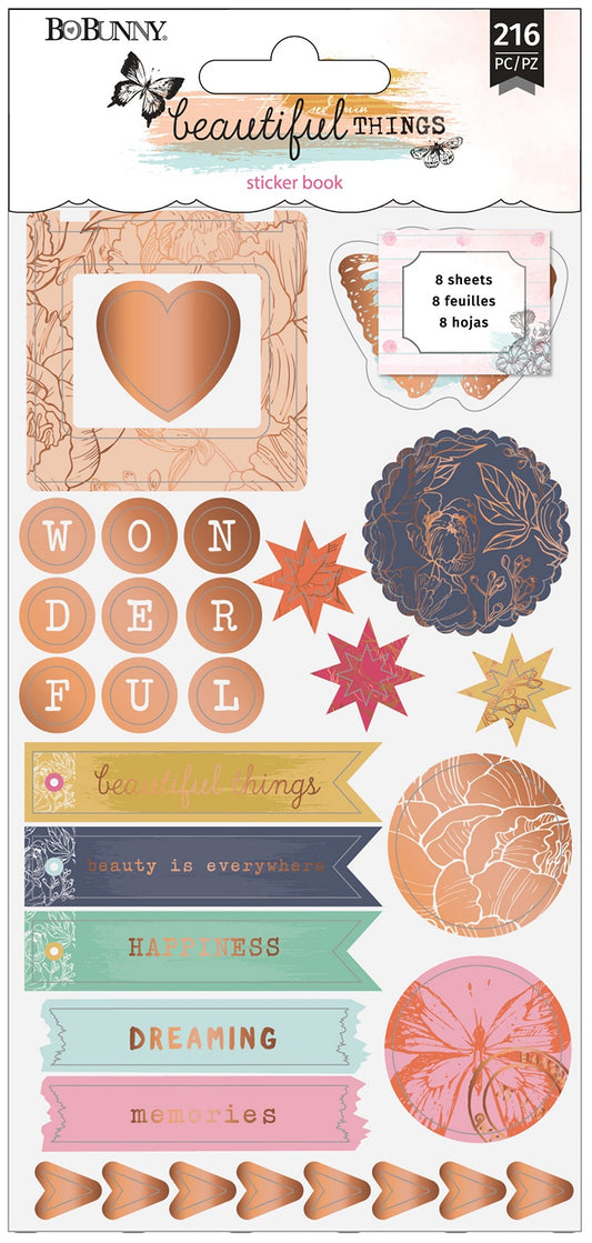 Bo Bunny Beautiful Things Sticker Book