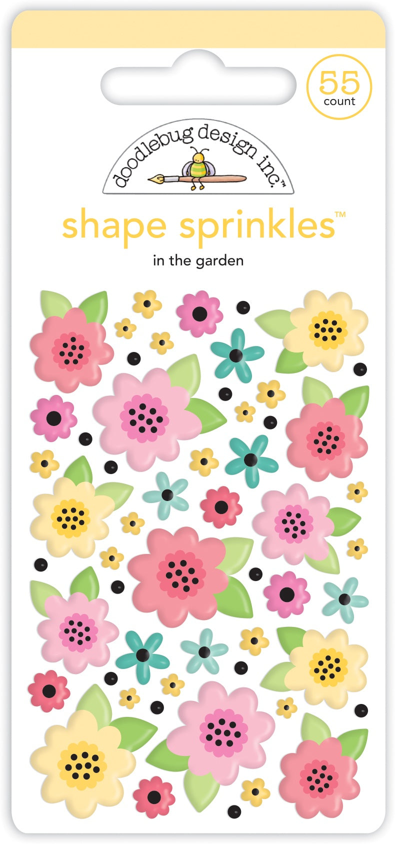 Doodlebug In The Garden Sprinkles Enamel Shapes