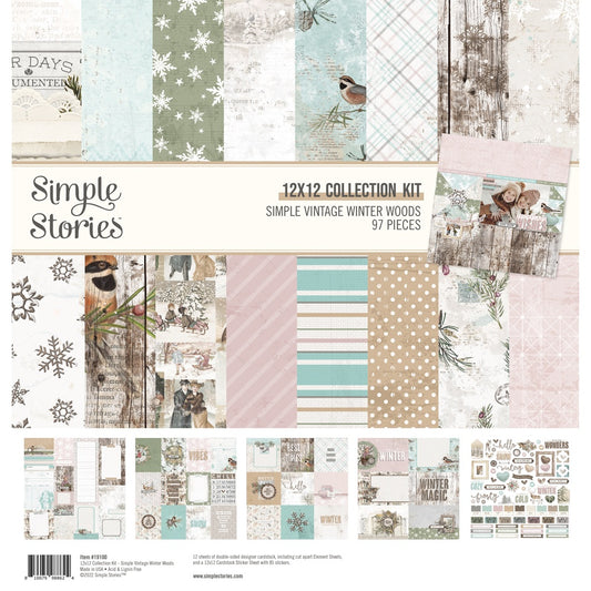 Simple Stories Simple Vintage Winter Woods Collection Kit