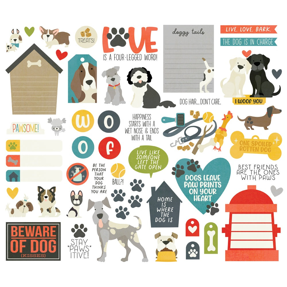 Pet Shoppe Dog Bits & Pieces Die-Cuts