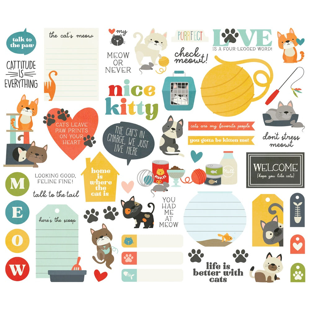 Pet Shoppe Cat Bits & Pieces Die-Cuts
